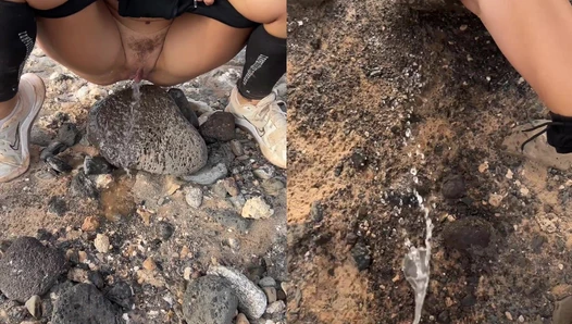 Hike pee for me! In the 2nd round he pee on me