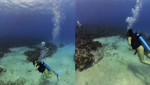 Flashing while scuba diving? Say less