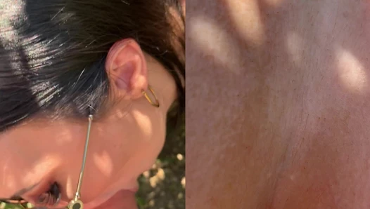 (Video) PART 3 @realjasminejae getting really sloppy outdoor..