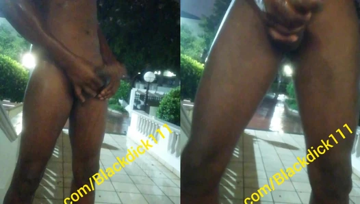 Nutting outdoor on the rain