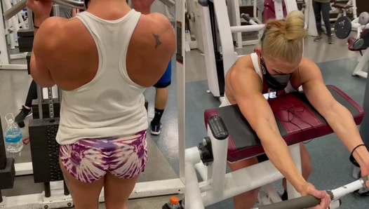 Biceps and booty work followed by an hour on the StairMaster..