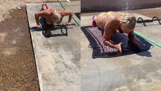 Our backyard is nothin but rocks, worthless. So we turn it i..