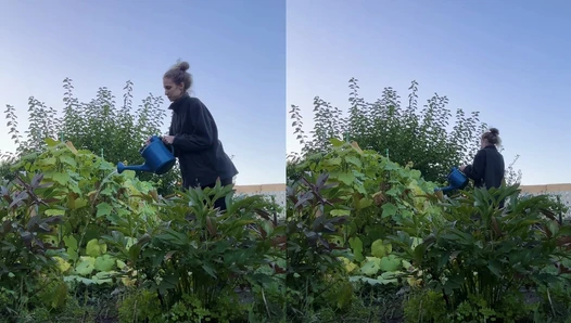 Grow me a huge cucumber so I can show you what good girls like to do with them