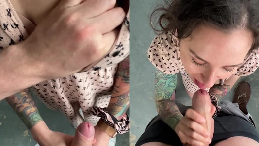 OUTDOOR BLOWJOB + DOGGY + CUMSHOT The other day we went..