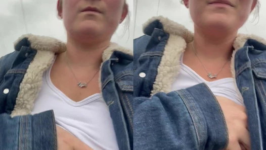 Nothing quite like my weekly slutty walks down random streets with my titties