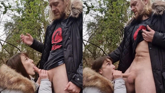 What can I say ‍ I just love sucking cock outdoors Especially in the woodlands
