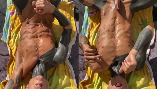 Outdoor Smoking Big Cumshot POV Masturbation ... Preview ..