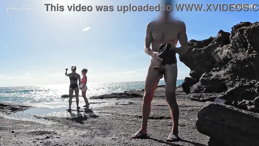 GentlyPerv - TWO BITCHES ON THE BEACH my cock exposed to two fit girls on the beach [oukooku1db3]