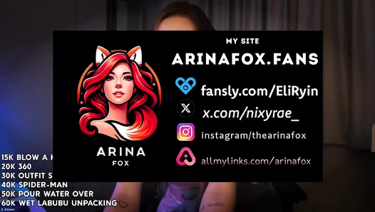 ArinaFox - The first live broadcast with goals (Part 4) [693fd1a0dda17]