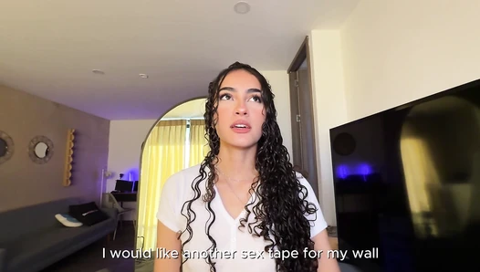 Skinny.Curly - Beautiful 18yo girl with curly hair and a perfect ass comes to my st [683200be905af]