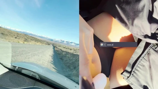 ASMRBabe - Stopped the car to finger myself (POV Outdoor) [69738ccbd07a1]