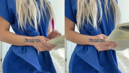 Maddie Price - Which one is better？ #medicalassistant #scrubs #tiktok usa #kentucky [7211280276322798891]