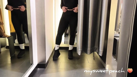 mysweetpeach1 - Shopping Mall! Risky public fucking in a store changing room with a [65d1a396beafe]
