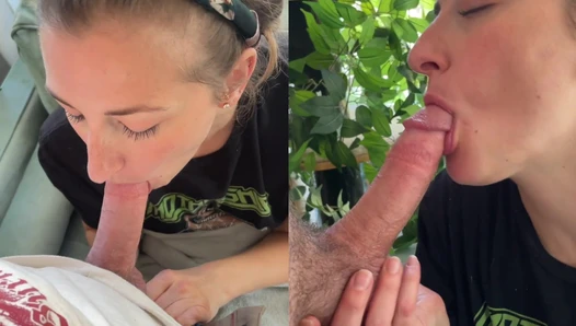 Geekybuns - Cool stepsister lovingly drains your cock in the livingroom [668772619856a]