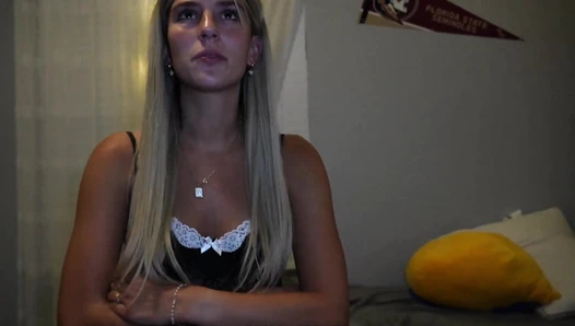 Ambie Bambi - My Annoying College Roommate Would Not Leave Our Dorm So I Fucked [6936615d246c6]
