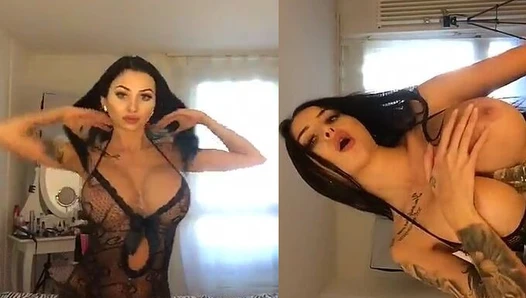 Celine Centino - 2018 08 02 Celine Centino Bodystocking Toys Cumshow