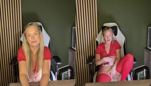 Blondie24 - Petite Scottish college student plays with tight pussy in class [692dca4f221b2]