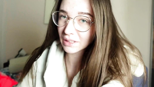 Emmi Hill - Skinny girl with small tits shows you her sexy nylons [69ff1b4aacef5]