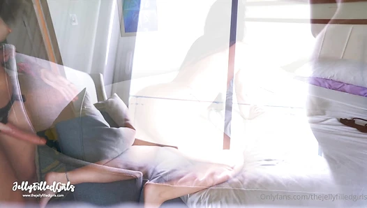 rouxrouxxx - Post A Straps S Doggystyle in Front of Window Then Takes it to b