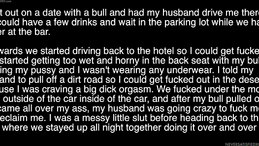NEVERSATISFIEDXO - wife dinner with with black bull cu husband pulls over for her to g [65036eb47ac6d]