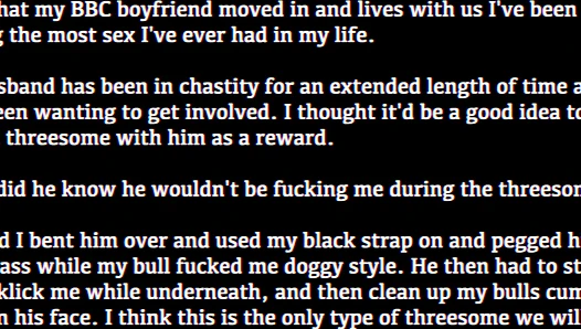 NEVERSATISFIEDXO - INTERRACIAL BBC THREESOME FEMDOM HOTWIFE STRAP ON PEGGING CHASTITY [ph631e31c784add]