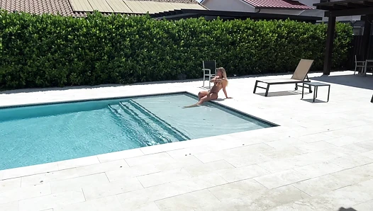 Lillian Phillips - British Slut Needs A Good Fucking From The Pool Boy Lily Phillips
