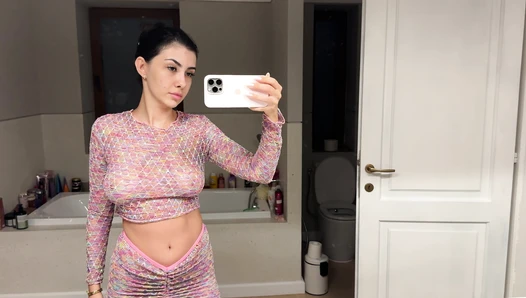 Sophie Rayne - 20240921_[4K] Sheer Top Try-On Haul ｜ Get Ready With Me ｜ No Bra Challenge