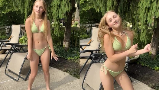 Ava Mathis - Green Bikini (2)