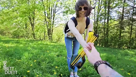 Anne Eden - Climbed the cock on the mountain top !! [65c6a696b2c3d]