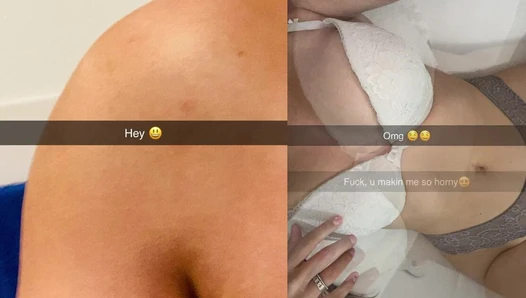 celinecesco - After Snapchat, Stepsister Secretly Fucks Her Stepbrother After Visi [6492b0f04b113]