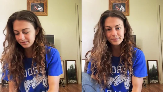 Laurel Moyer - Tiktok girl accidentally cums during Live with massager [664fdfc68be53]