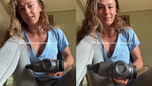 Laurel Moyer - Brunette tiktoker has accident orgasm on Live with massage gun [66731ad87d978]