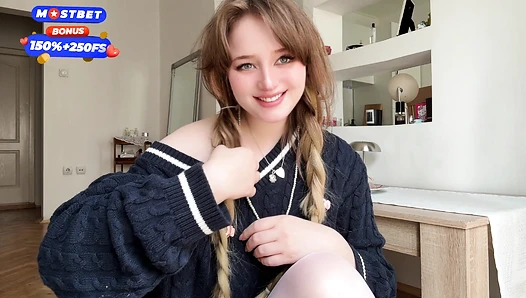 Shyblanche - Soft cute girl continue rubbing her virgin pussy So shy [68380919b2866]