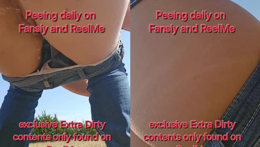 NaughtyRedFarmgirl - Kinky Redhead farmgirl Pees and squirts all over outside on the farm (1080pNone)