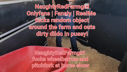 NaughtyRedFarmgirl - Big ass Redhead Fucks Farm Equipment, Squirting, Anal, Object Insert [66b4c060082aa]