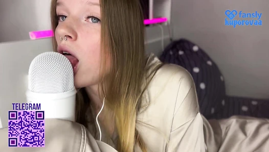 Kuporovaa Krupa - ASMR LICKING АСМР ЛИКИНГ(1)
