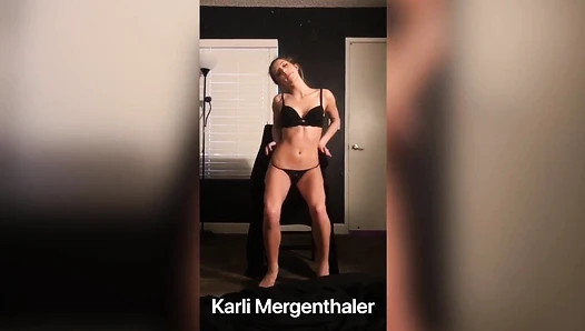 Karli Mergenthaler - Sexy teen strips for you karli Mergenthaler
