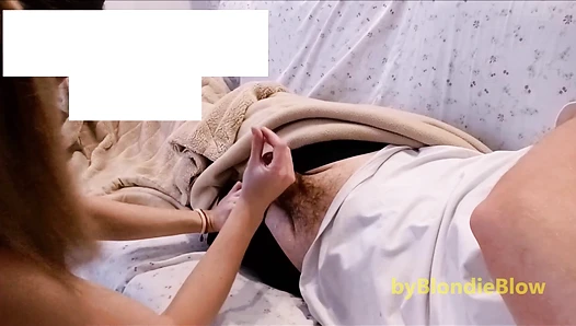BlondieBlow - I wake up my husband with a blowjob [66128e30afc4f]