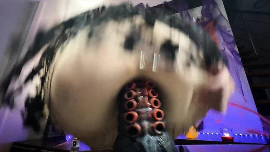 Liza Loveness - Petite Witch Stretches Her Tight Ass hole With A Thick Monster Dildo [694946cc7c620]