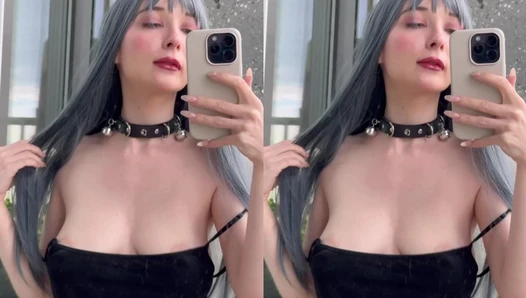 alicemoonvip - blue hair choker 1