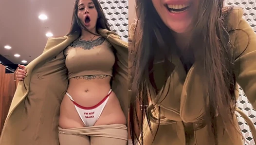tattoogirl_alia - Risky Play with My Pussy Leads to a Squirt in the Mall Bathroom [677bb106e6be0]