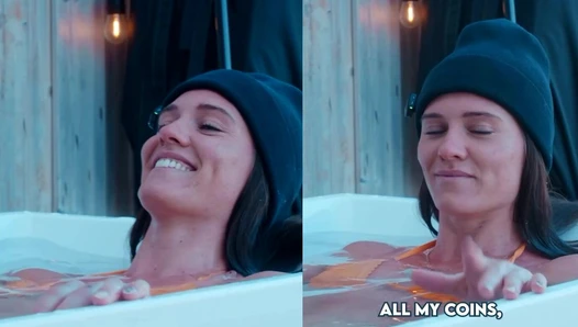 Alysha Newman - Stacking my wallet on @Bitbuy while I freeze the doubt in this cold tub #AD
