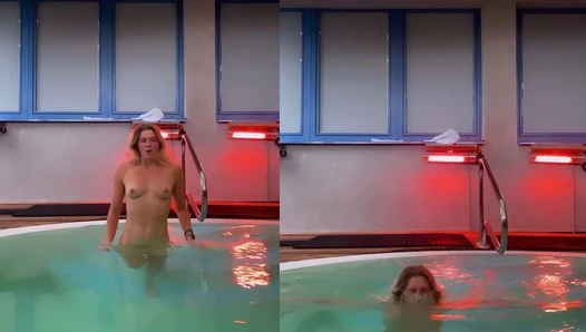 Alysha Newman - Nude Pool Dip (4K60fps)