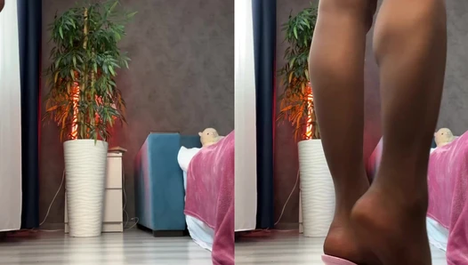 Sleepy Beauty ASMR - Pink heels #tightsfashion #highheels