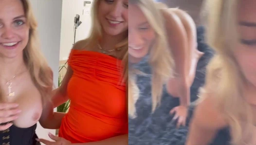 Trippie Bri - 17 MFF dancing and Threesome POV blowjob