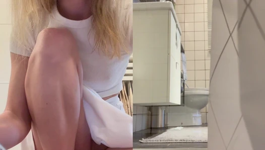 Evie Evans - Ticketshow in Ikea! Fingering my pussy until cum in Ikea wardrobe + sh