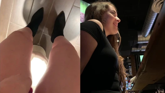 Renee Winter - Horny Redhead Slut Wears and Uses Vibrator While Out At Dinner [689ff3ec37345]