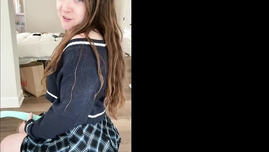 Renee Winter - Slutty School Girl Waiting for her Punishment! Redhead PAWG Vibrator [67525d5c3a053]