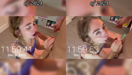 Kylie island - Teen New Year’s Countdown Cum on Face [6775972da7889]