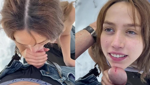 BaisieKinn - Real Love Snow Bunny on Her Knees – Topless POV BJ in the Frosty W [686ad995b7a60]